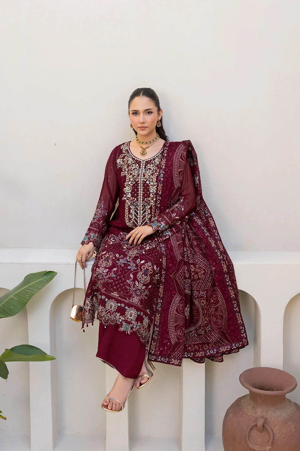 Ramsha - Dastan - Embroidered Chiffon - T 503