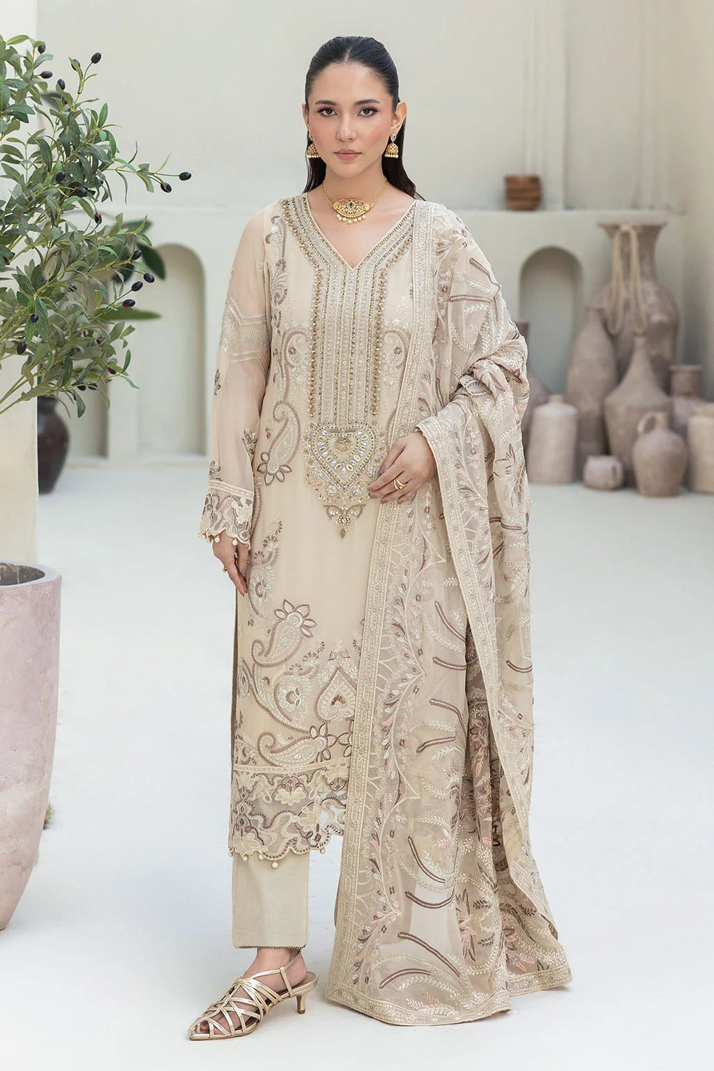 Ramsha - Dastan - Embroidered Chiffon - T 502
