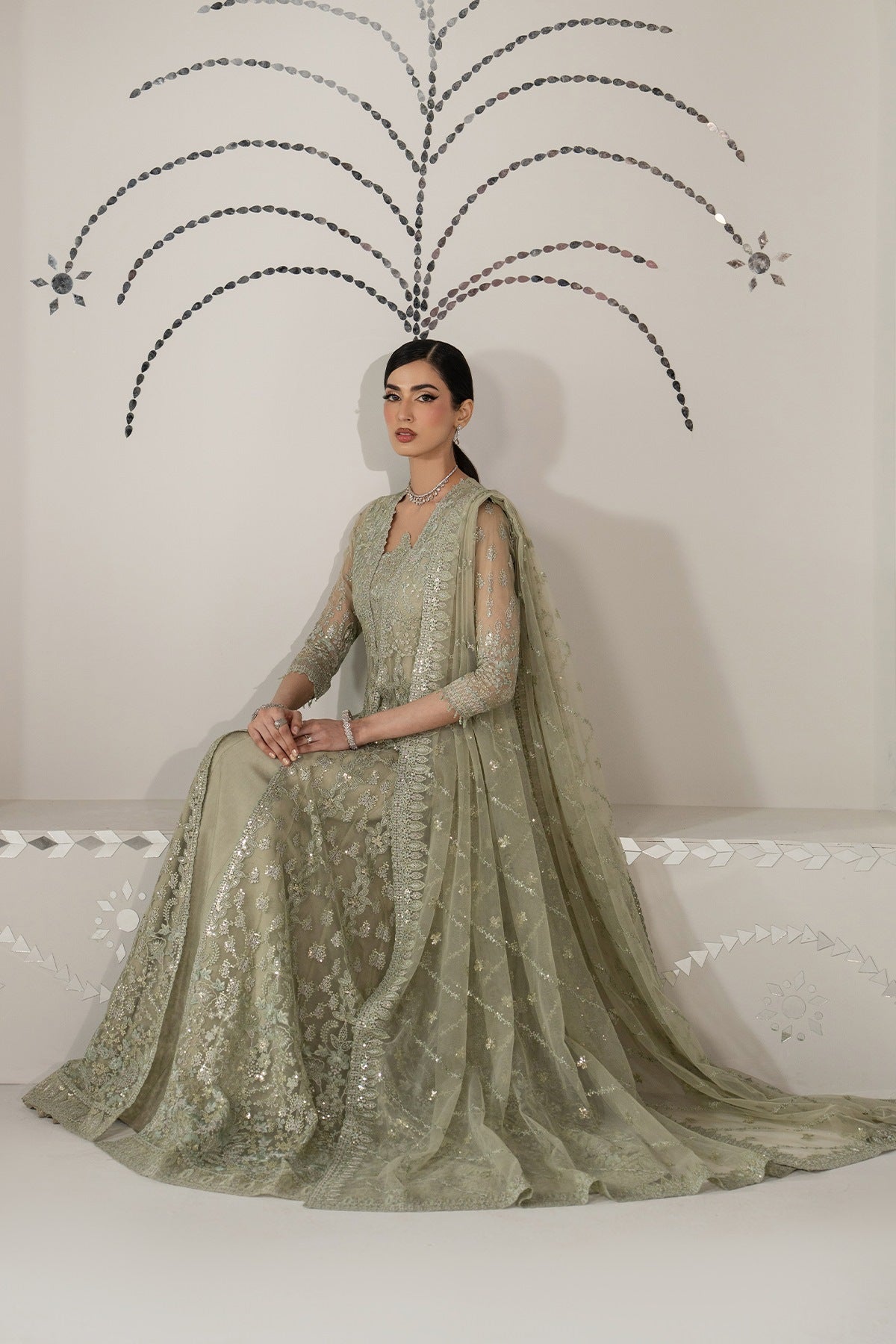 Lavish Premium - Shehnai - Embroidered Organza - Gulbahar