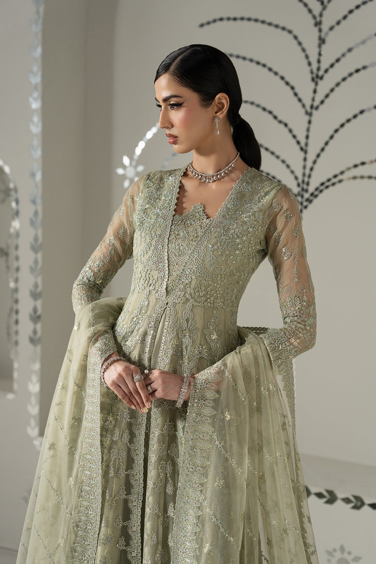 Lavish Premium - Shehnai - Embroidered Organza - Gulbahar