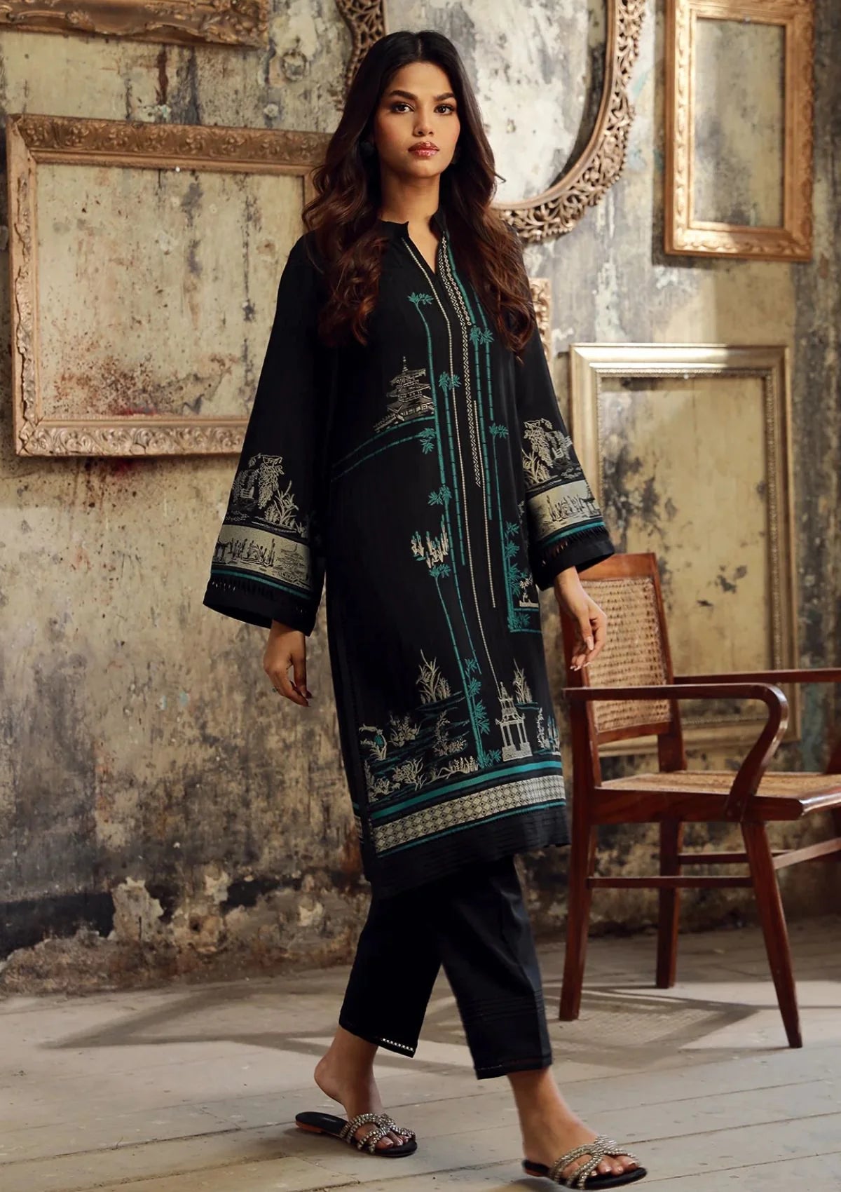 Sahar - Autumn Winter Jacquard Viscose - JV-24-V3-01