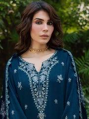 Nureh - Exclusive Luxury -  Embroidered Leather Peach NE-183