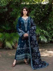 Nureh - Exclusive Luxury -  Embroidered Leather Peach NE-183
