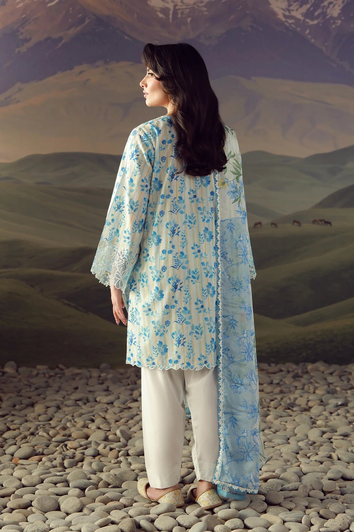 LAWN - Festive Edit - Vol 2 - Azure Jardin