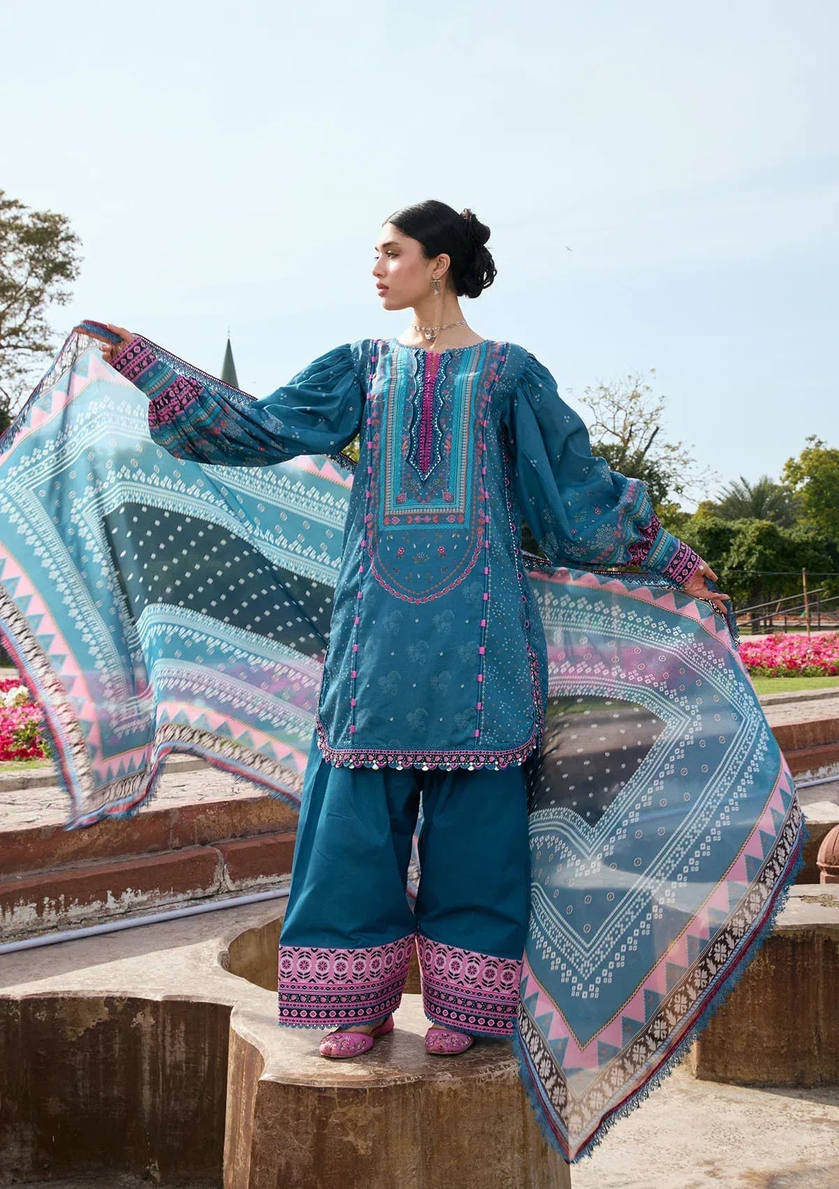 LAWN- AANGAN - PRINTS CHIFFON '26 - KPS-4A FALAK ARA