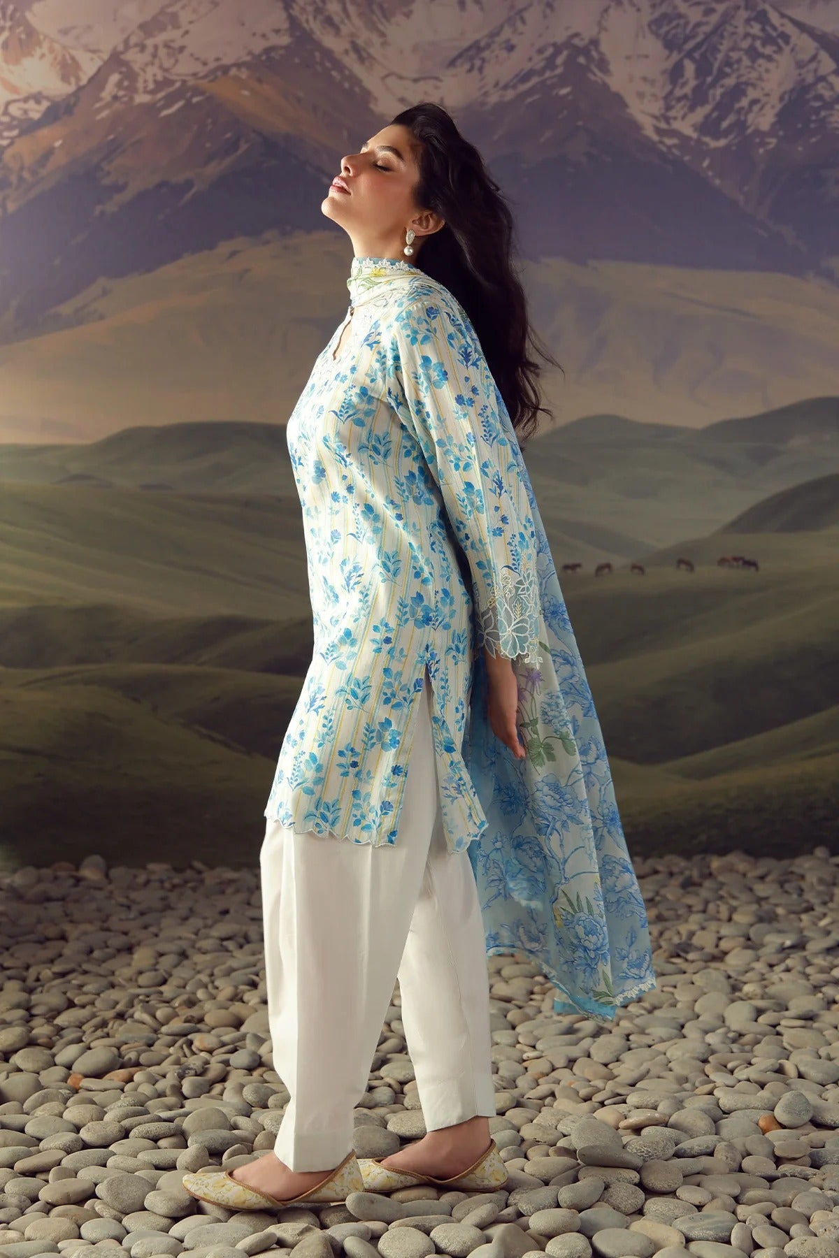LAWN - Festive Edit - Vol 2 - Azure Jardin