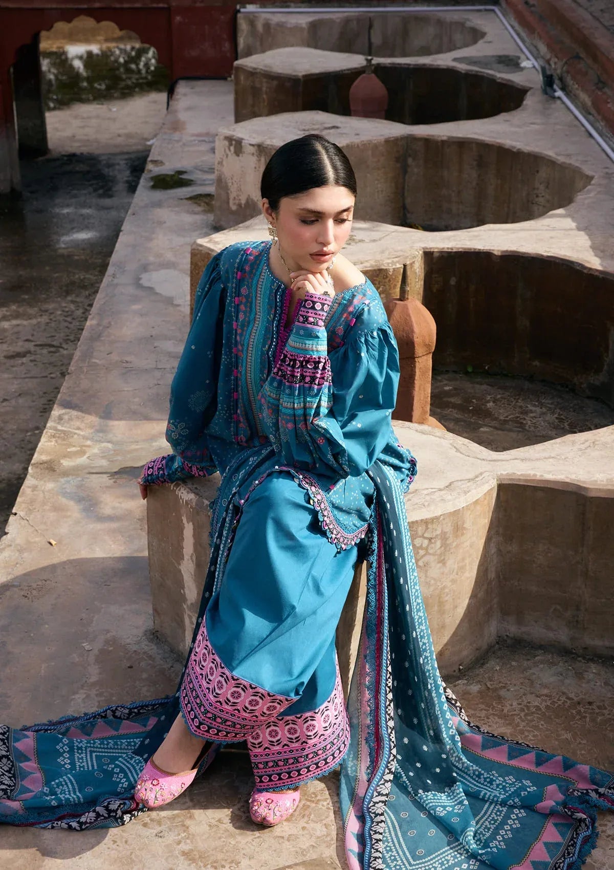 LAWN- AANGAN - PRINTS CHIFFON '26 - KPS-4A FALAK ARA