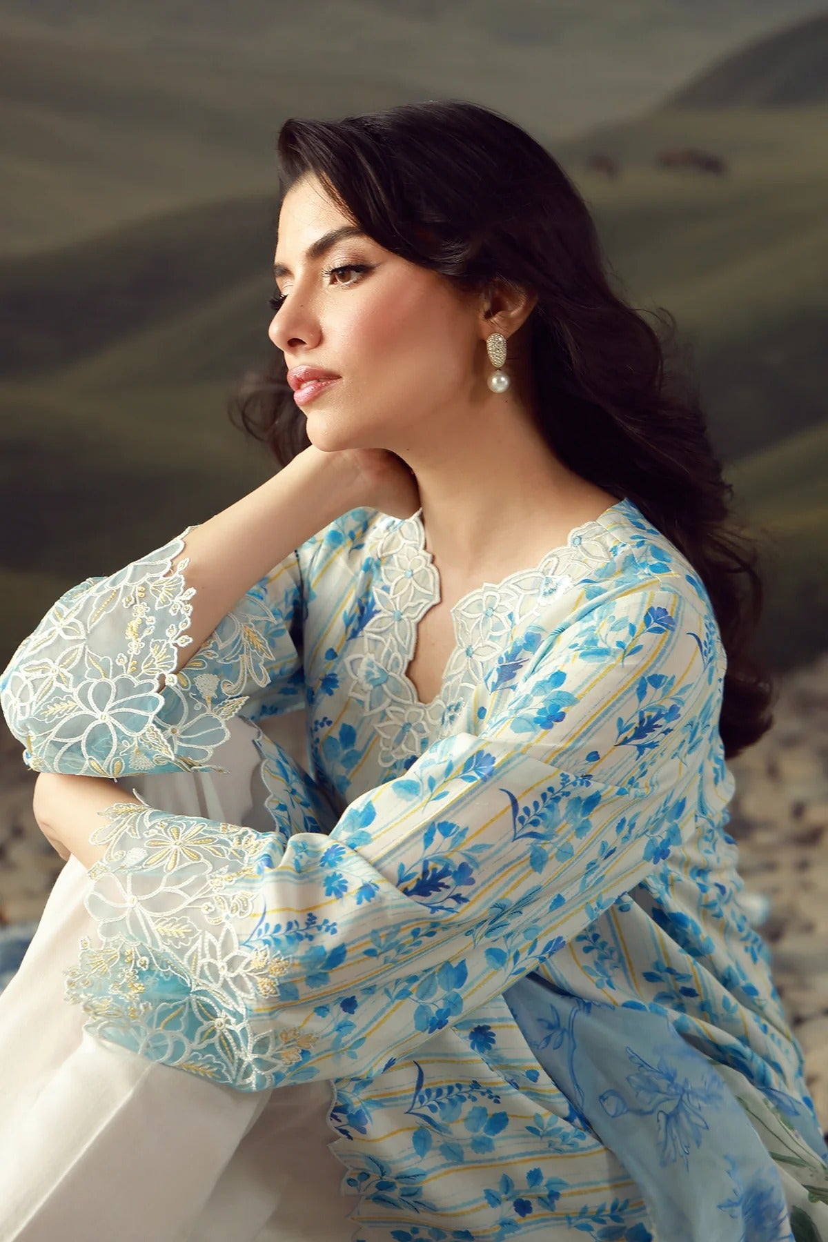 LAWN - Festive Edit - Vol 2 - Azure Jardin