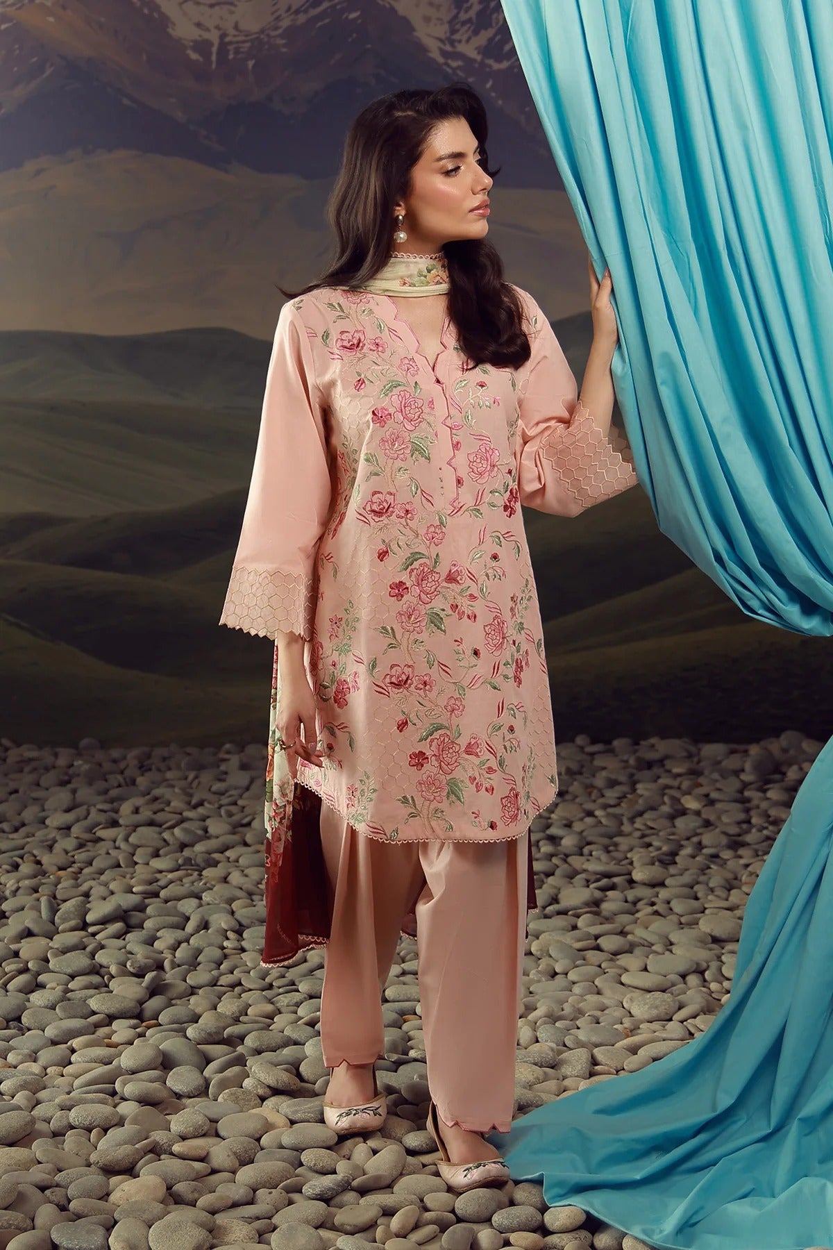 LAWN - Festive Edit - Vol 2 - Rose Mirage