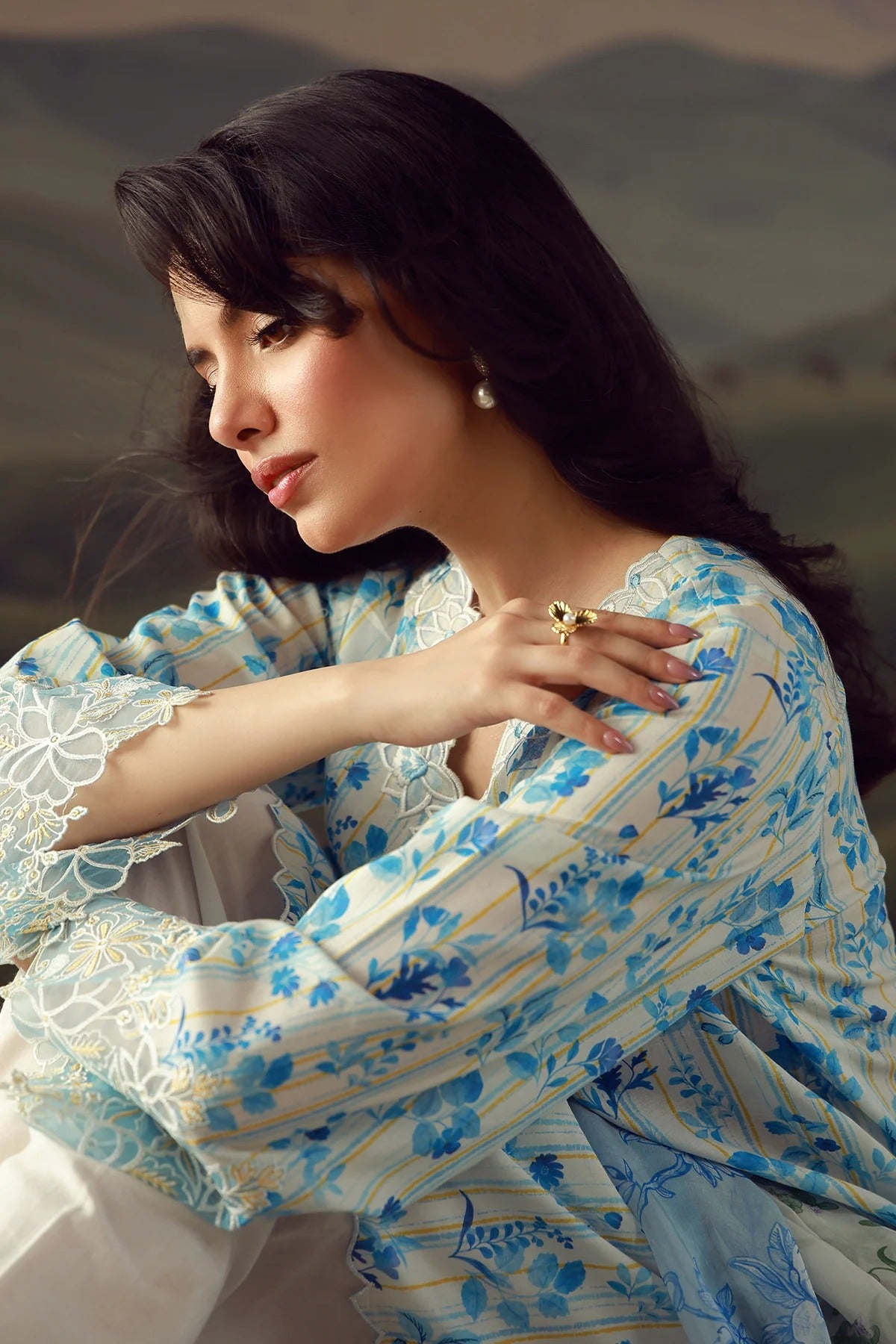 LAWN - Festive Edit - Vol 2 - Azure Jardin