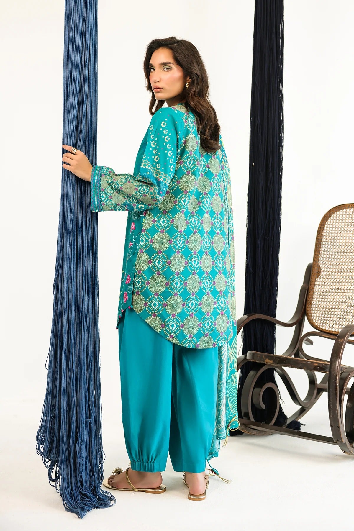 LAWN - Rhea - Teal Mirage