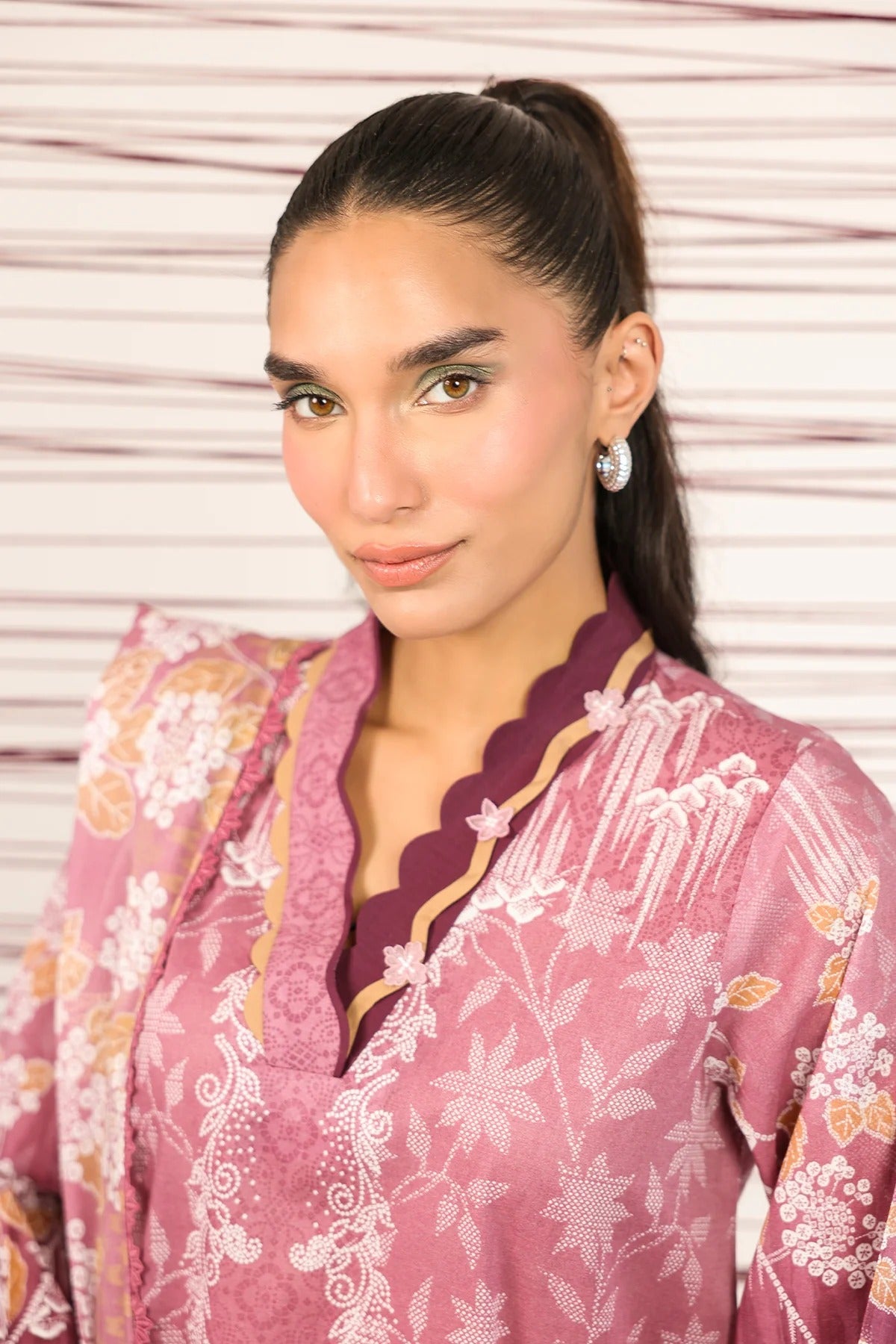 LAWN - Rhea - Rose Filigree