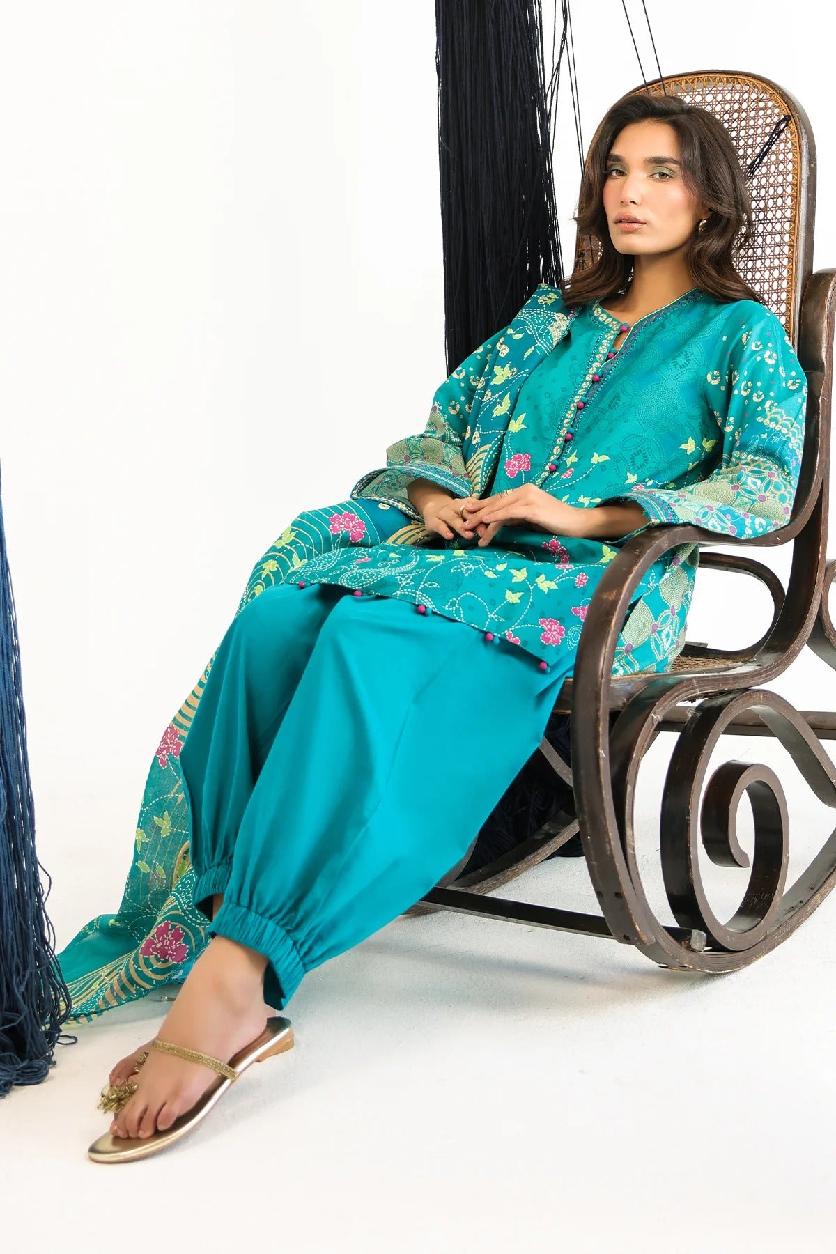 LAWN - Rhea - Teal Mirage