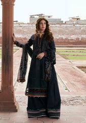 LAWN- AANGAN - PRINTS CHIFFON '26 - KPS-5A GUL-E-SIYAH