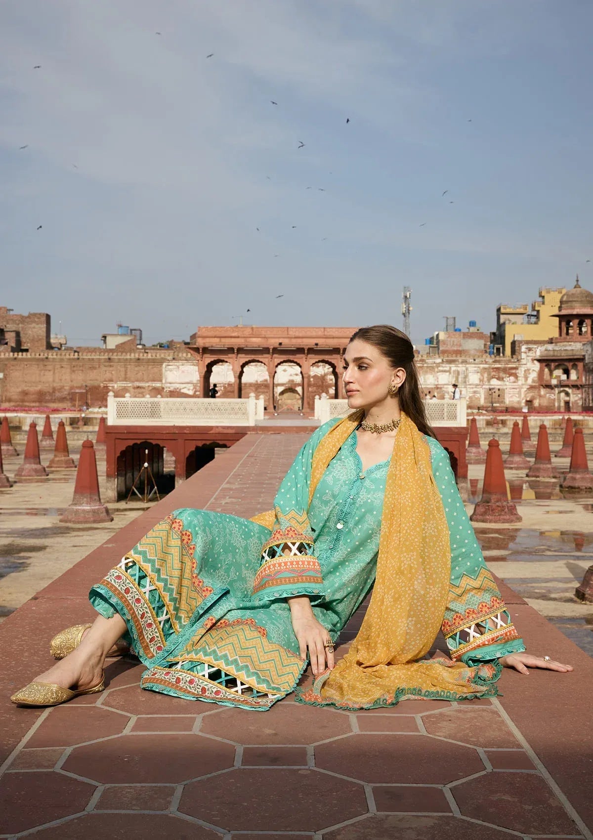 LAWN- AANGAN - PRINTS CHIFFON '26 - KPS-7A NAZISH