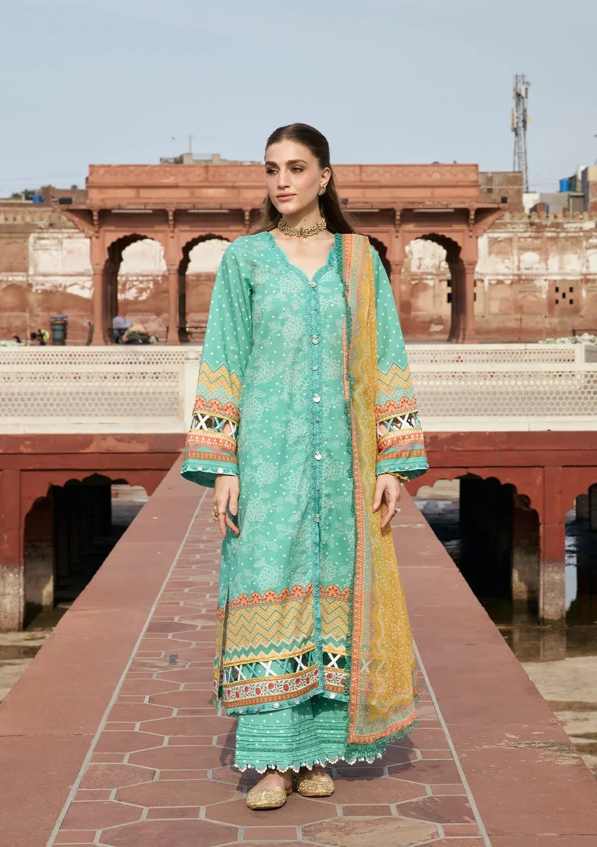 LAWN- AANGAN - PRINTS CHIFFON '26 - KPS-7A NAZISH