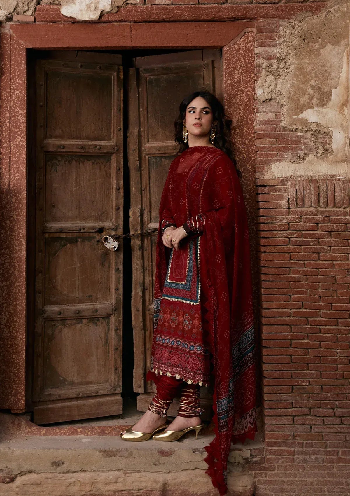 LAWN- AANGAN - PRINTS CHIFFON '26 - KPS-1A SURKH NOOR