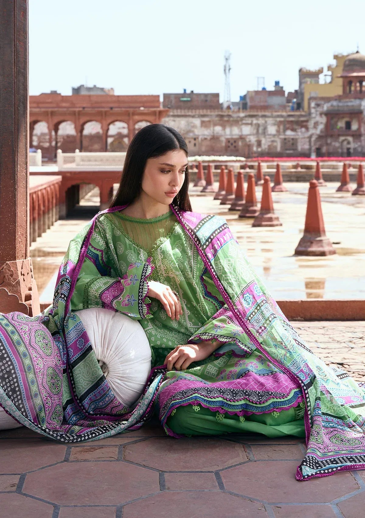 LAWN- AANGAN - PRINTS CHIFFON '26 - KPS-8B RUMI