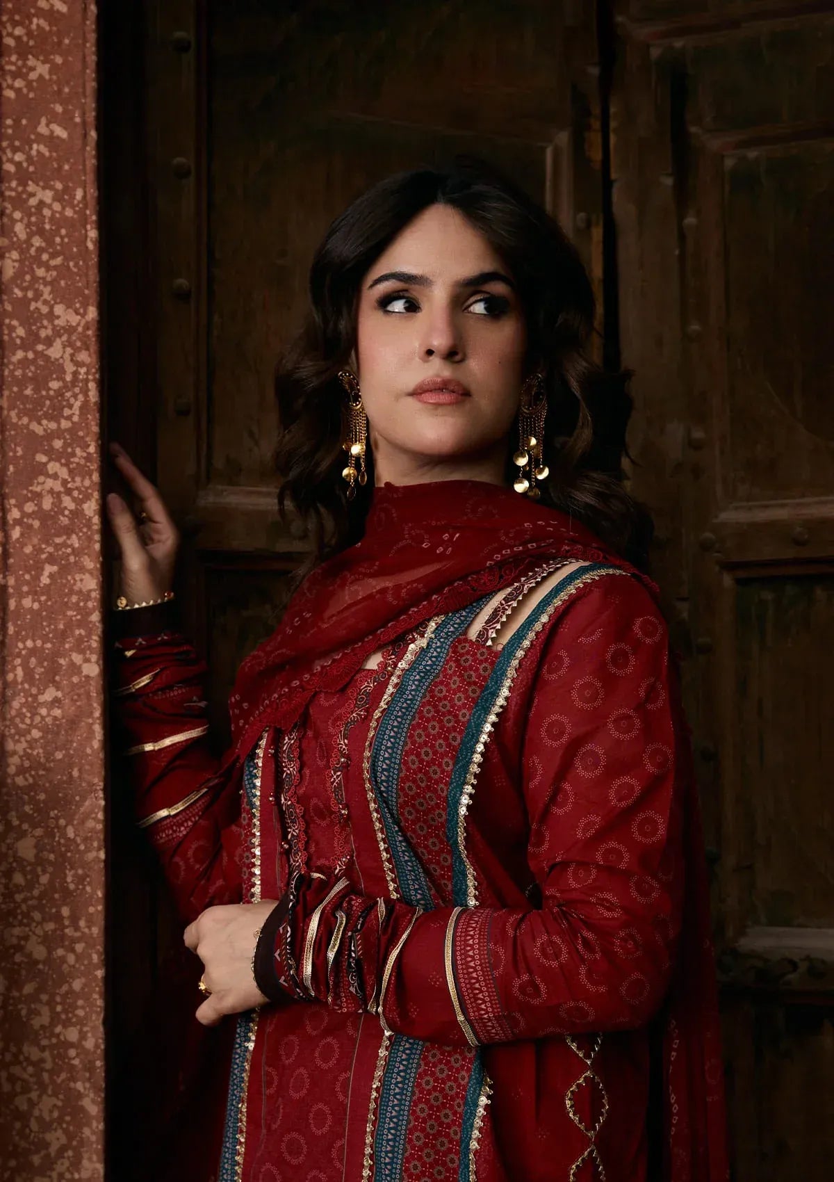 LAWN- AANGAN - PRINTS CHIFFON '26 - KPS-1A SURKH NOOR