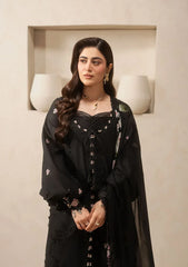 Elaf Premium - E-Craft Chikankari Lawn - EHC-5A CHARCOAL