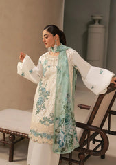 Elaf Premium - E-Craft Chikankari Lawn - EHC-1A VANILLA
