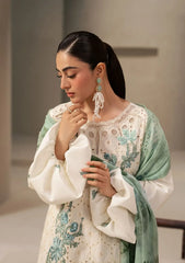 Elaf Premium - E-Craft Chikankari Lawn - EHC-1A VANILLA