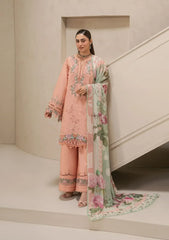 Elaf Premium - E-Craft Chikankari Lawn - EHC-3B DUSTROSE