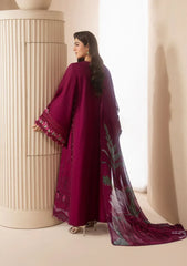 Elaf Premium - E-Craft Chikankari Lawn - EHC-4A GARNET