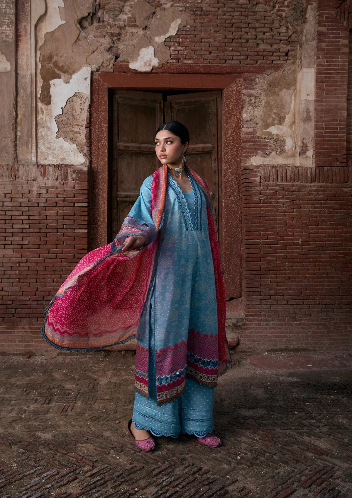 LAWN- AANGAN - PRINTS CHIFFON '26 - KPS-7B SHABNAM