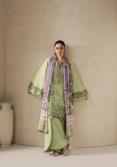 Elaf Premium - E-Craft Chikankari Lawn - EHC-6A BASIL