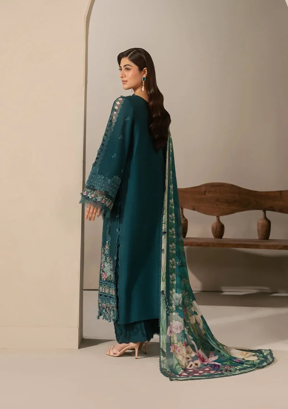 Elaf Premium - E-Craft Chikankari Lawn - EHC-2A MOSS