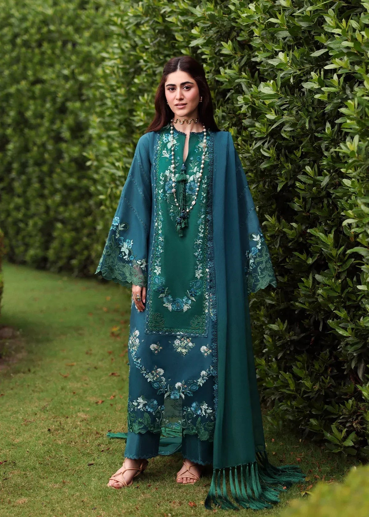 Lawn - Embroidered Lawn Eid '26 - Hillside Teal