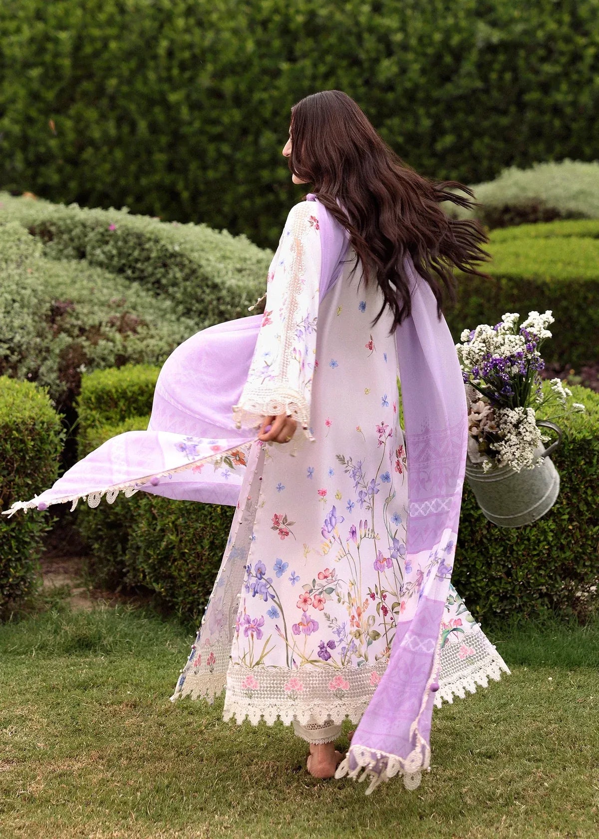 Lawn - Embroidered Lawn Eid '26 - Lavender Clouds