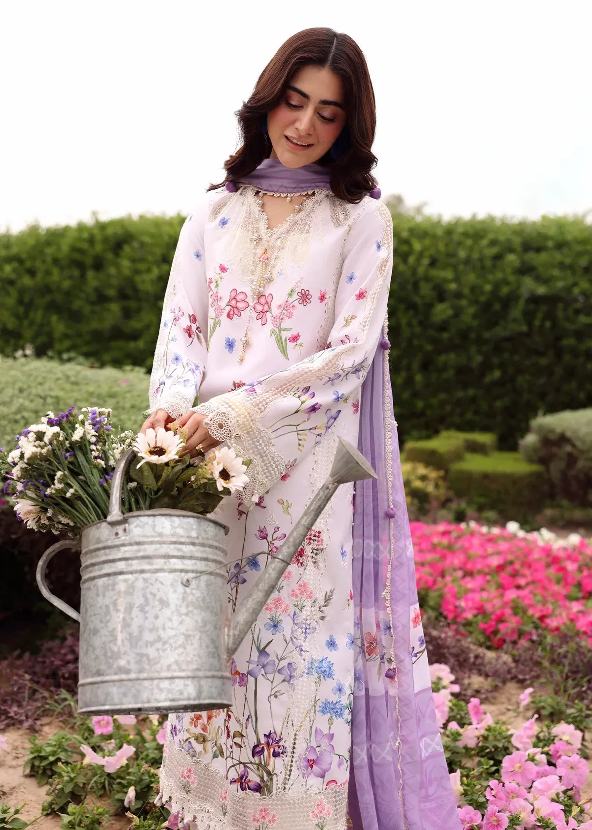 Lawn - Embroidered Lawn Eid '26 - Lavender Clouds