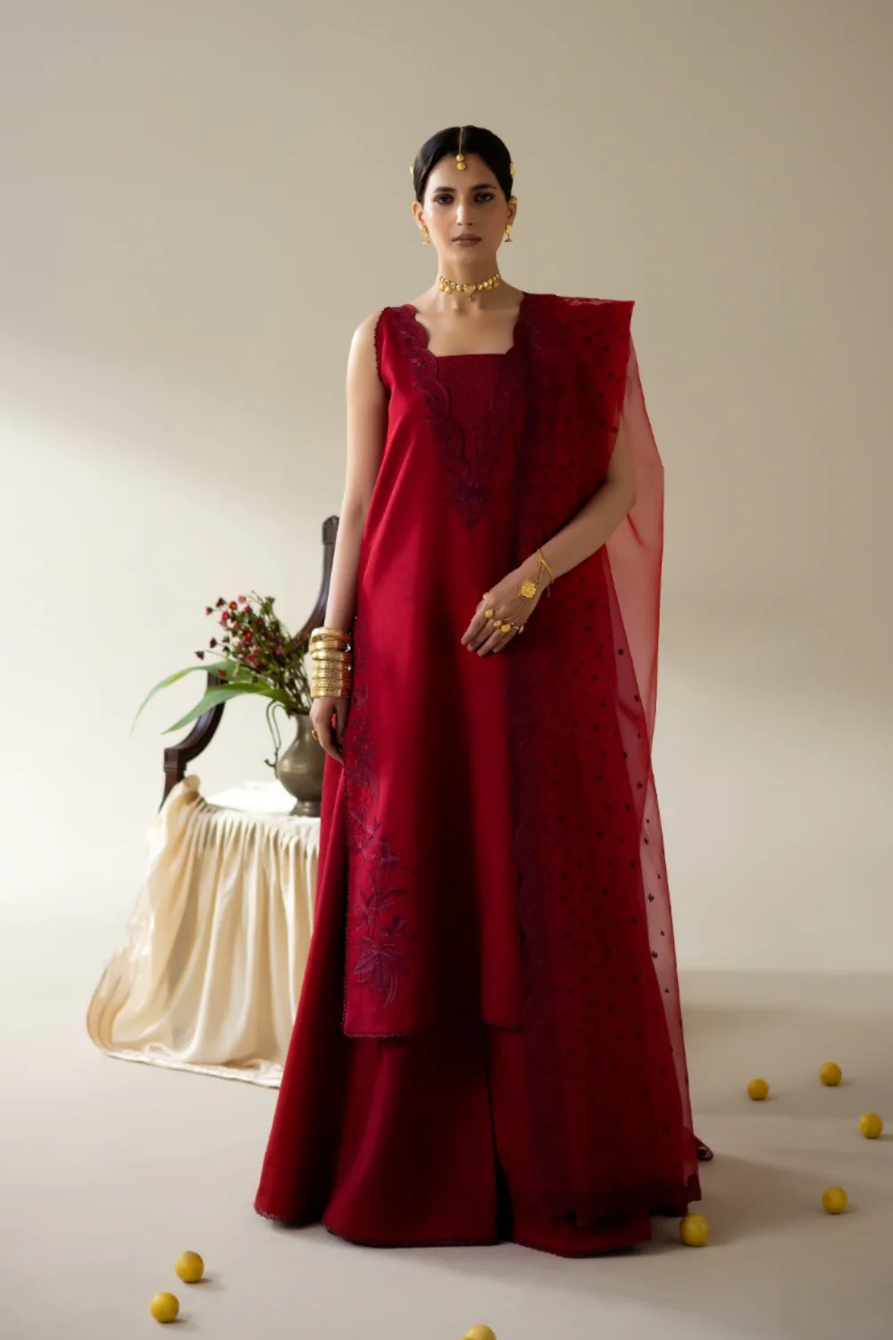 Korean rawsilk - Lune des fleurs - INES