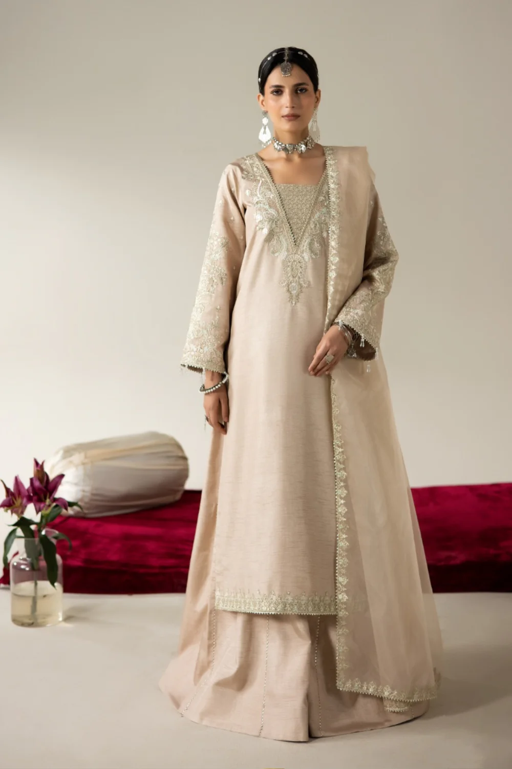 Korean rawsilk - Lune des fleurs - REINA