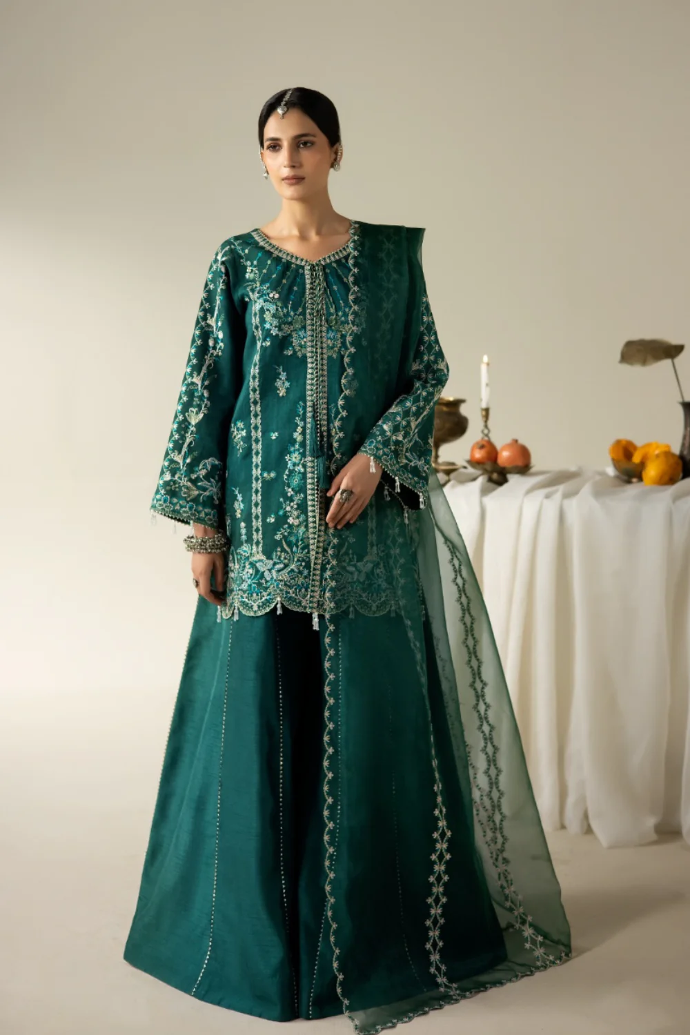 Korean rawsilk - Lune des fleurs - MIRELLE