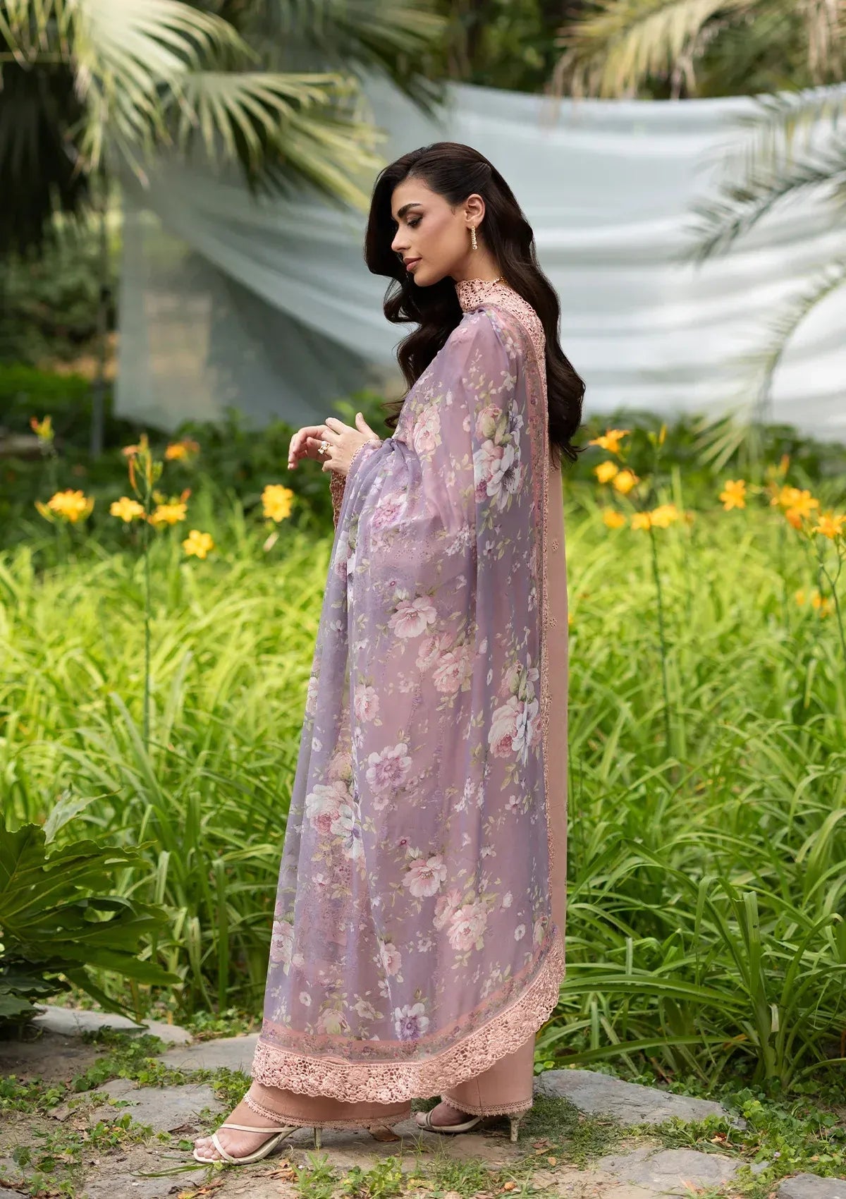 LAWN - LUXURY LAWN VOL ll '26 - ELQ-6A BLUSHING ROSE