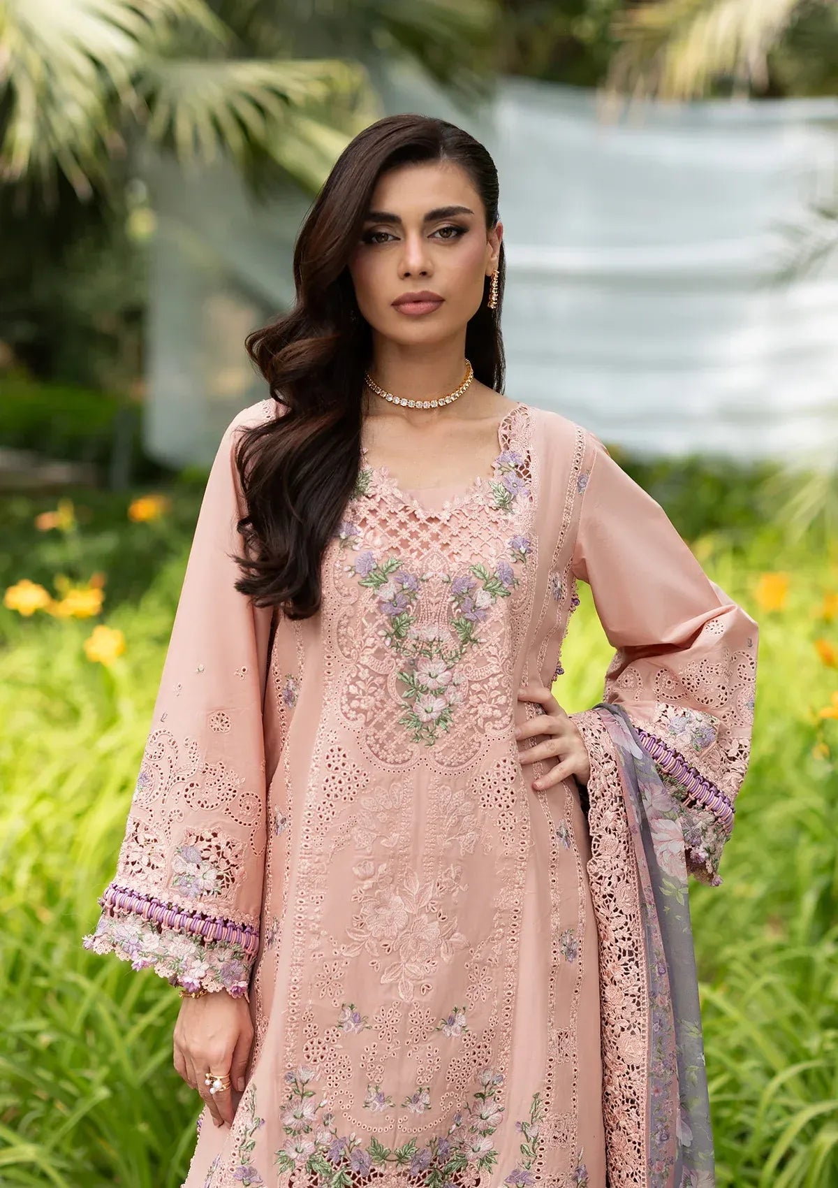 LAWN - LUXURY LAWN VOL ll '26 - ELQ-6A BLUSHING ROSE