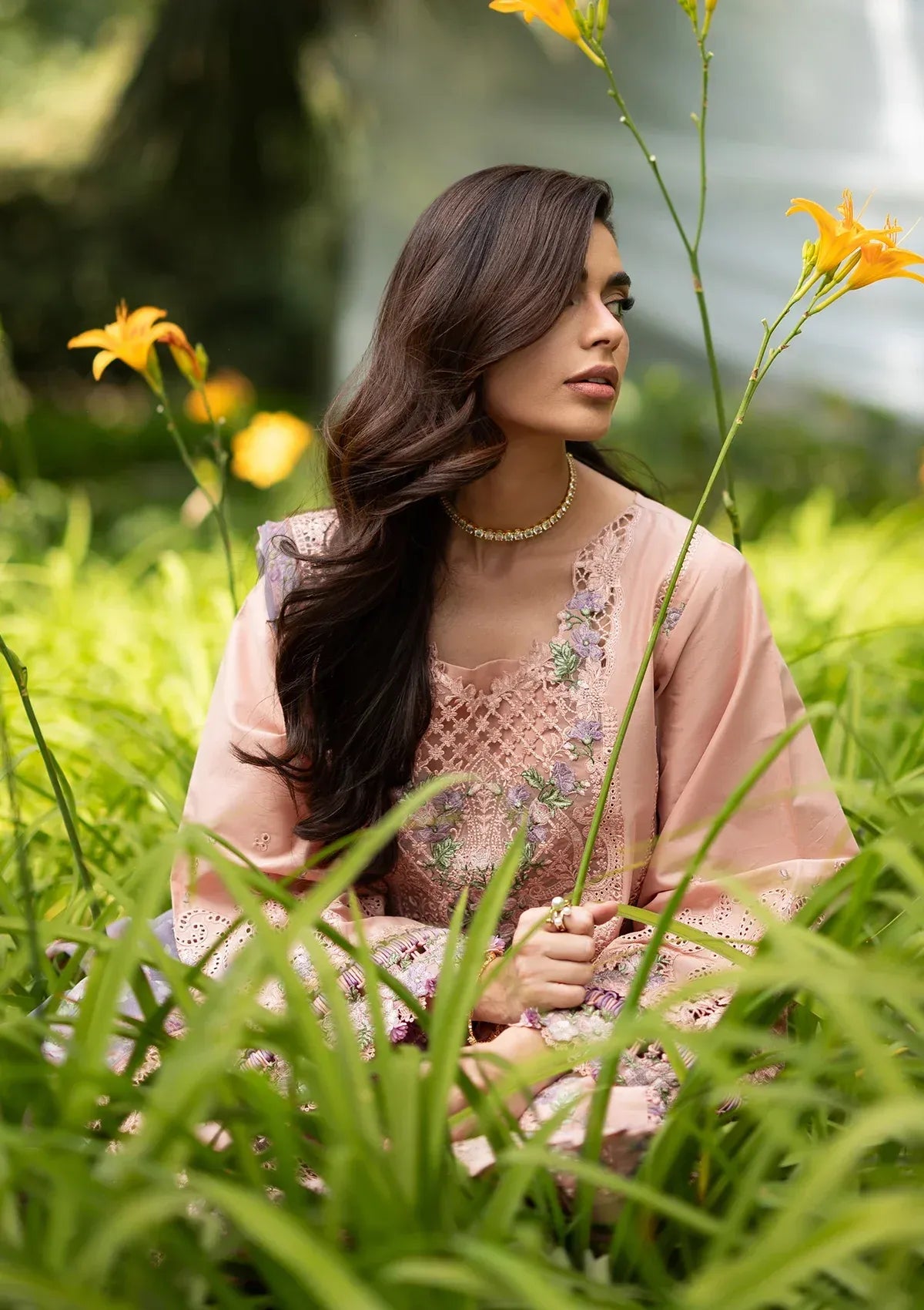 LAWN - LUXURY LAWN VOL ll '26 - ELQ-6A BLUSHING ROSE