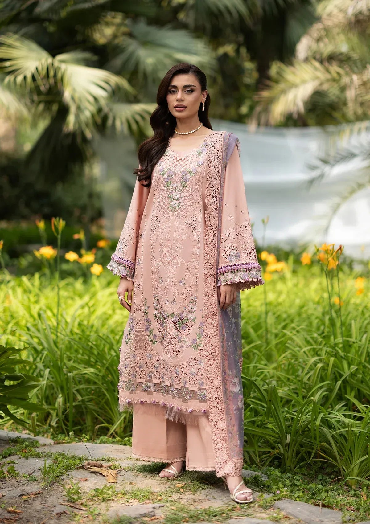 LAWN - LUXURY LAWN VOL ll '26 - ELQ-6A BLUSHING ROSE