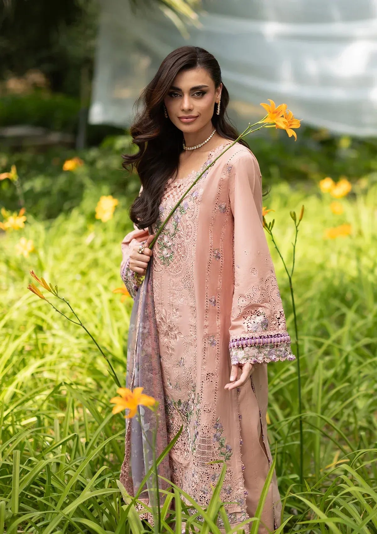 LAWN - LUXURY LAWN VOL ll '26 - ELQ-6A BLUSHING ROSE