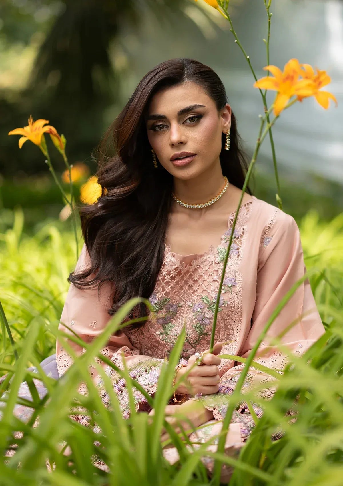 LAWN - LUXURY LAWN VOL ll '26 - ELQ-6A BLUSHING ROSE