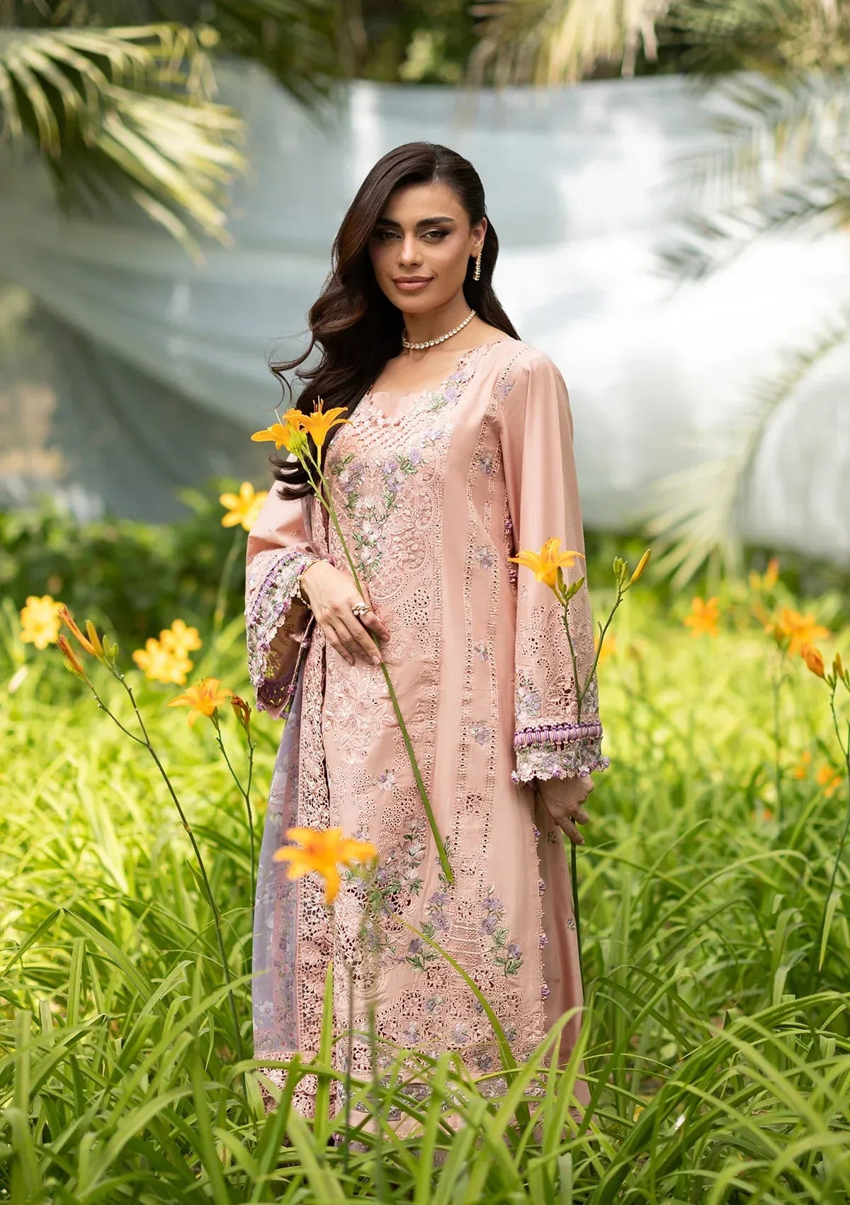LAWN - LUXURY LAWN VOL ll '26 - ELQ-6A BLUSHING ROSE