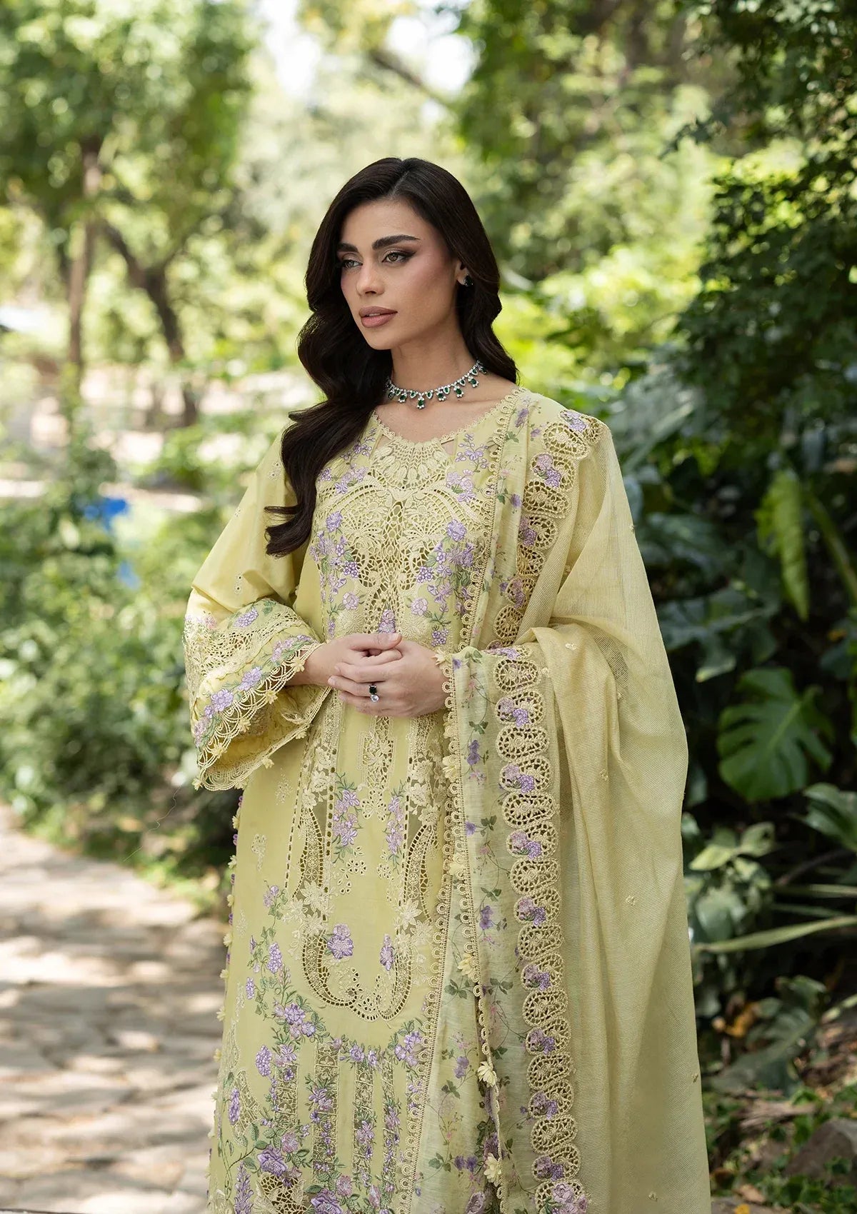 LAWN - LUXURY LAWN VOL ll '26 - ELQ-7A BUTTER YELLOW