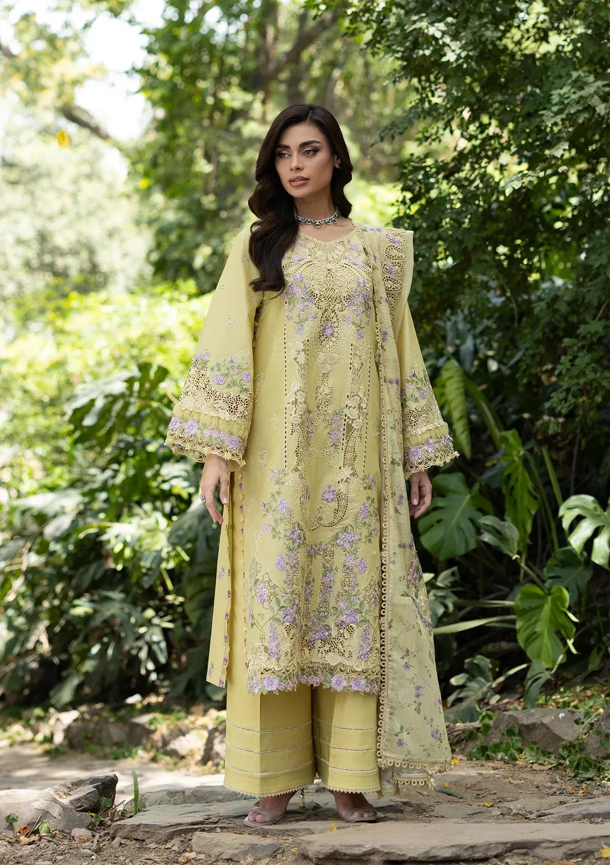 LAWN - LUXURY LAWN VOL ll '26 - ELQ-7A BUTTER YELLOW
