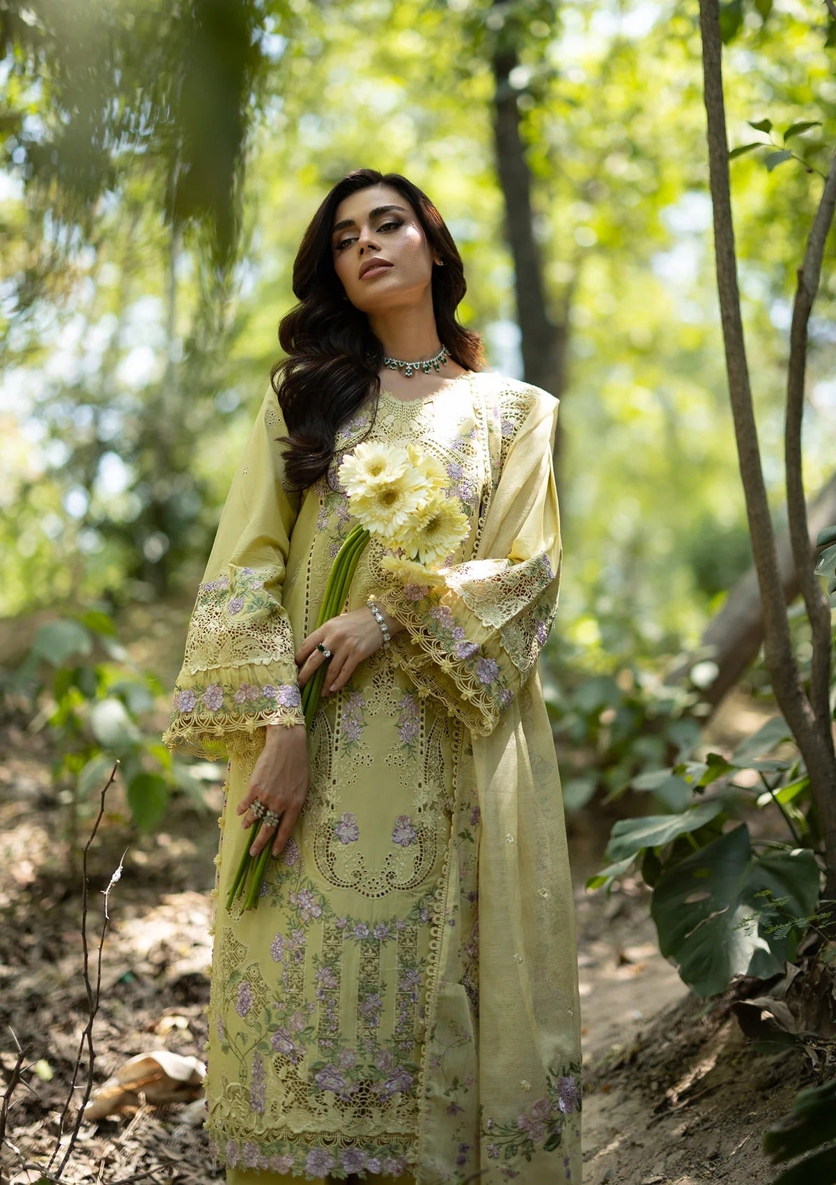 LAWN - LUXURY LAWN VOL ll '26 - ELQ-7A BUTTER YELLOW