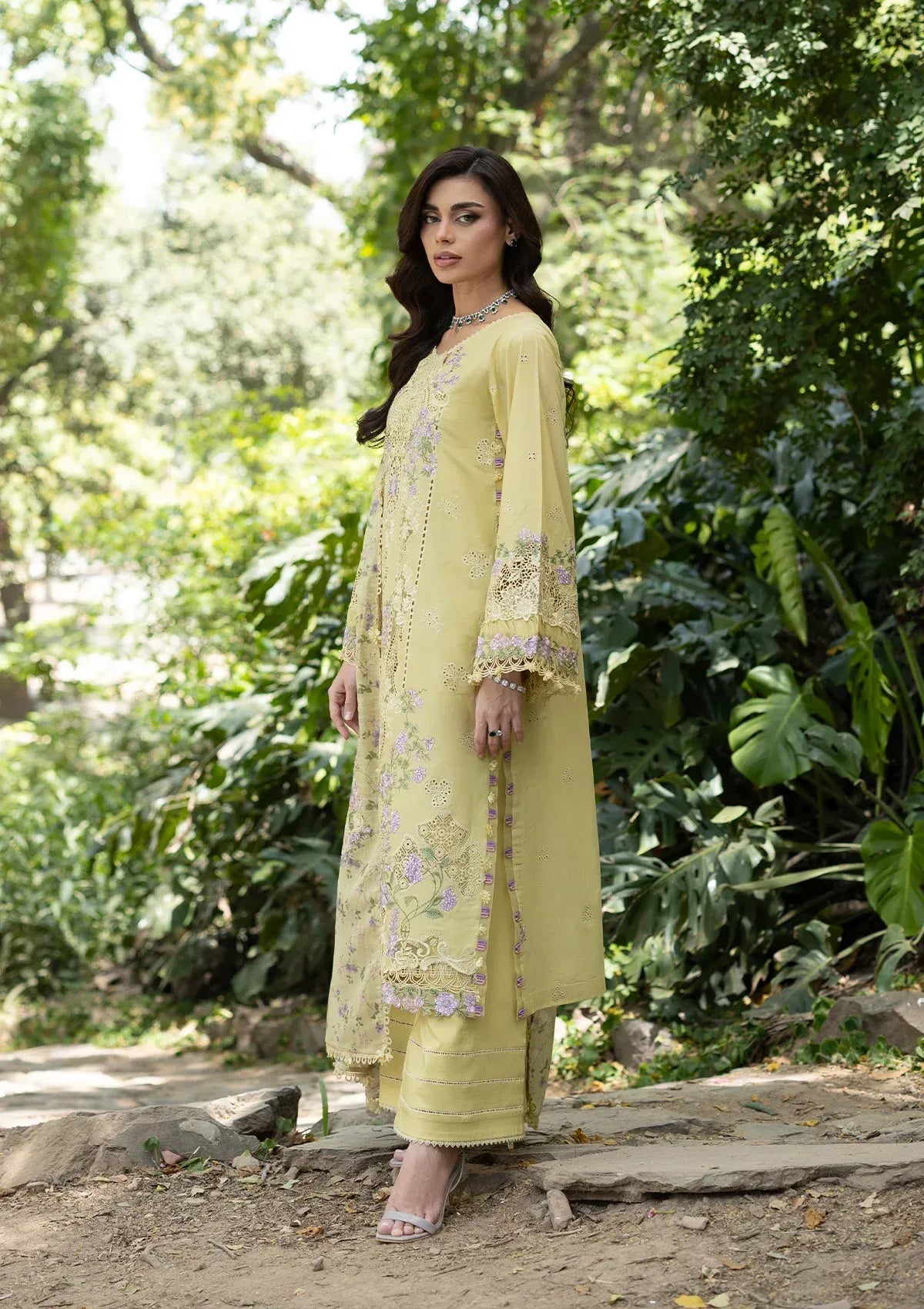 LAWN - LUXURY LAWN VOL ll '26 - ELQ-7A BUTTER YELLOW