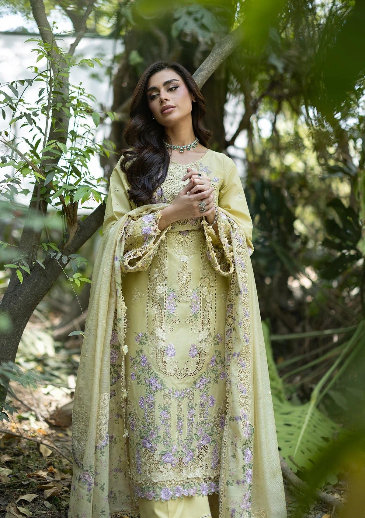 LAWN - LUXURY LAWN VOL ll '26 - ELQ-7A BUTTER YELLOW