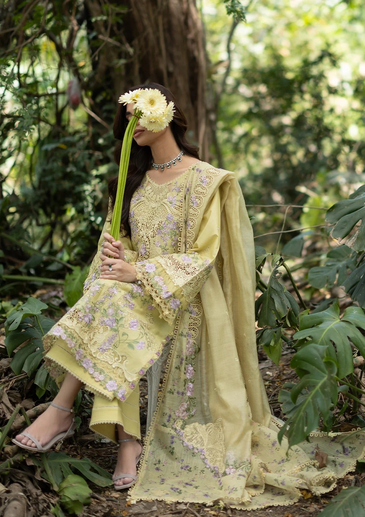 LAWN - LUXURY LAWN VOL ll '26 - ELQ-7A BUTTER YELLOW
